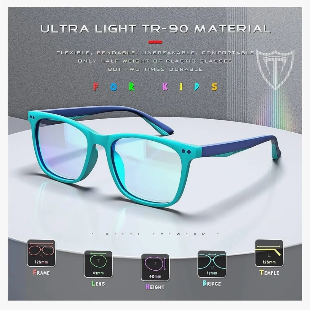 ATTCL Computer Blue Light Blocking Glasses for kids Age 3-10